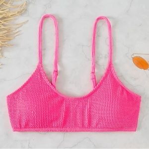Neon Pink bikini top+bottoms